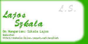 lajos szkala business card